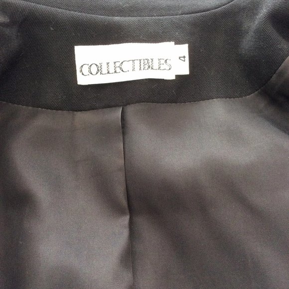 Collectibles Vintage Black Career Dress Size 4 - Picture 4 of 6